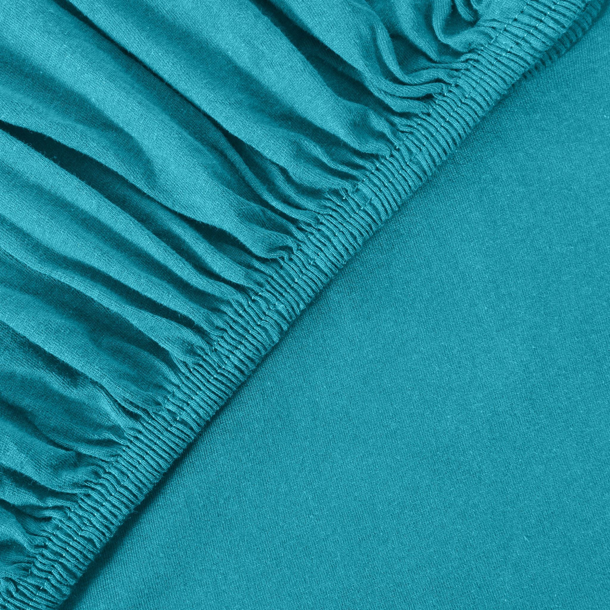 Basic Spannbettlaken 90x200 cm | 25 cm Steg | 100% Jersey-Baumwolle