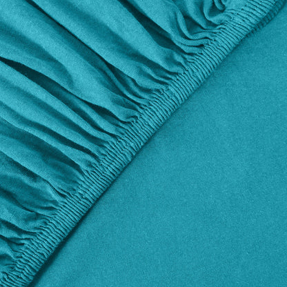 Basic Spannbettlaken 90x200 cm | 25 cm Steg | 100% Jersey-Baumwolle
