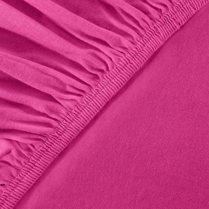 Basic Spannbettlaken 120x200 cm | 25 cm Steg | 100% Jersey-Baumwolle