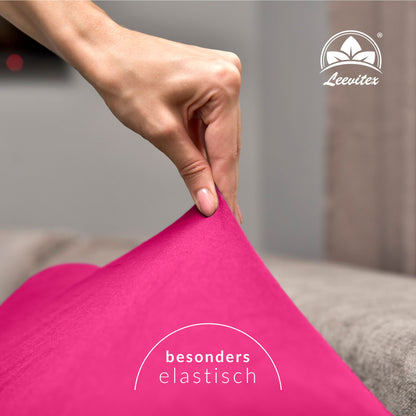 Basic Spannbettlaken 120x200 cm | 25 cm Steg | 100% Jersey-Baumwolle