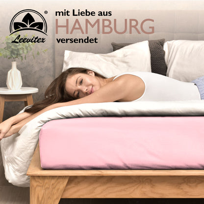 Winterspannbettlaken für 140x200 bis 160x200 cm | 40 cm Steg | 80% Baumwolle 20% Polyester