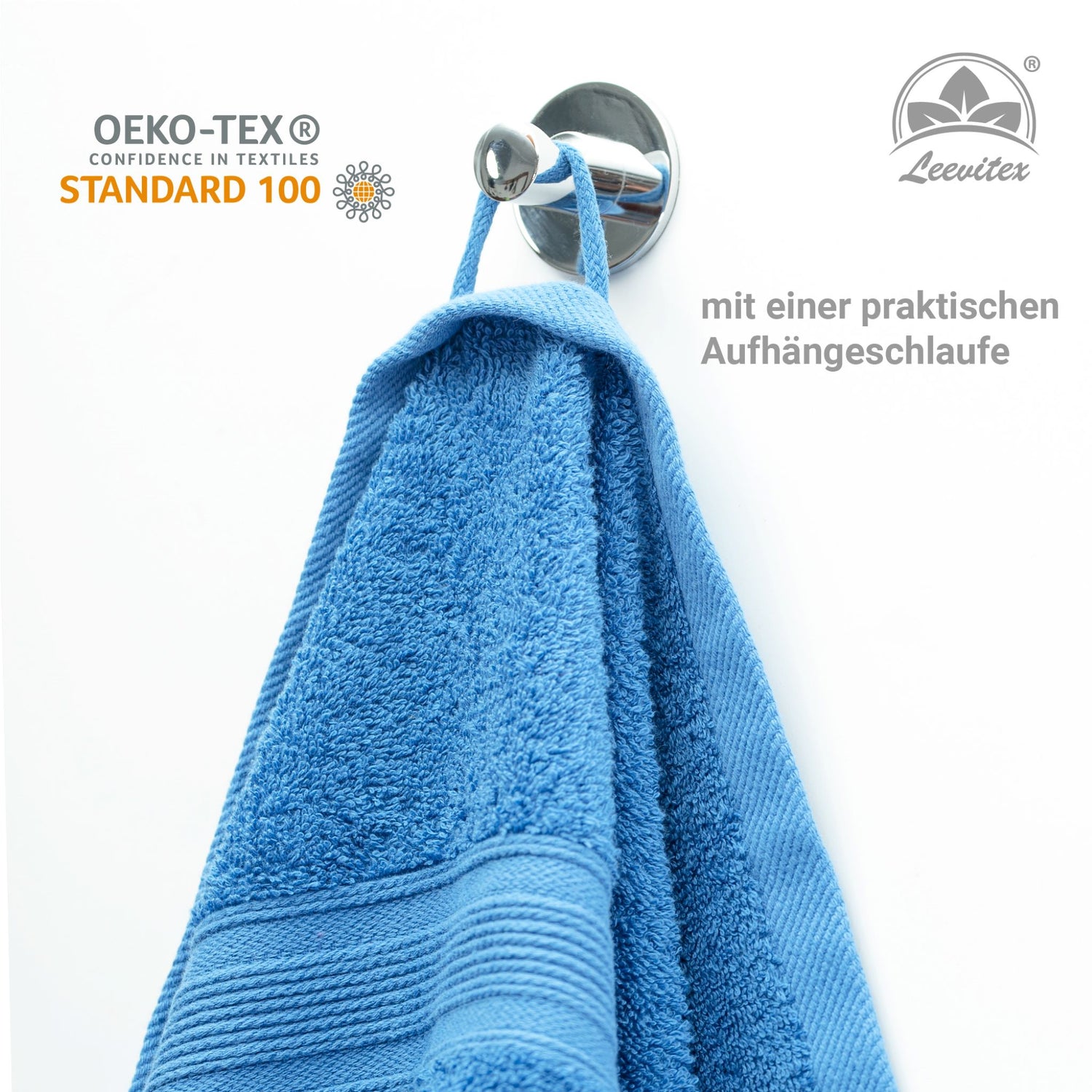 Saunatücher aus 100% Baumwolle im 2er Set – 80 x 200 cm, weich und saugfähig