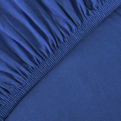 Basic Spannbettlaken 200x220 cm | 25 cm Steg | 100% Jersey-Baumwolle