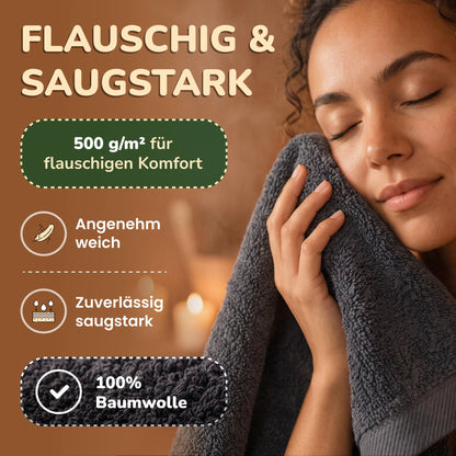 Saunatücher aus 100% Baumwolle im 1er Set – 80 x 200 cm, weich und saugfähig