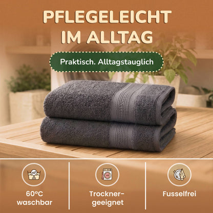 Saunatücher aus 100% Baumwolle im 1er Set – 80 x 200 cm, weich und saugfähig