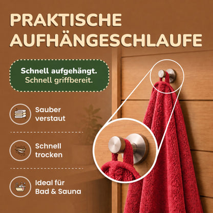 Saunatücher aus 100% Baumwolle im 1er Set – 80 x 200 cm, weich und saugfähig