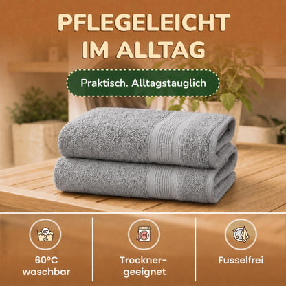 Saunatücher aus 100% Baumwolle im 1er Set – 80 x 200 cm, weich und saugfähig