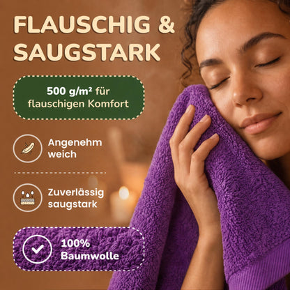 Saunatücher aus 100% Baumwolle im 1er Set – 80 x 200 cm, weich und saugfähig