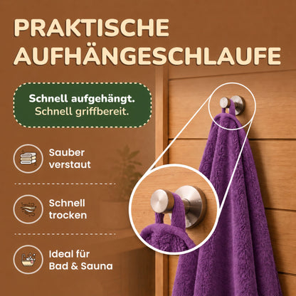 Saunatücher aus 100% Baumwolle im 1er Set – 80 x 200 cm, weich und saugfähig