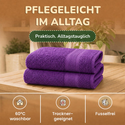 Saunatücher aus 100% Baumwolle im 1er Set – 80 x 200 cm, weich und saugfähig