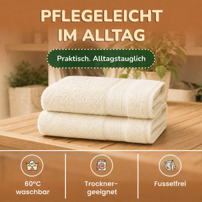 Saunatücher aus 100% Baumwolle im 1er Set – 80 x 200 cm, weich und saugfähig