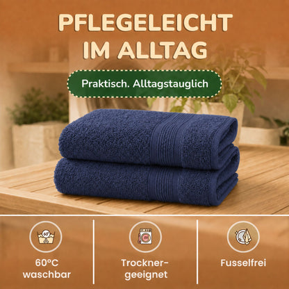Saunatücher aus 100% Baumwolle im 1er Set – 80 x 200 cm, weich und saugfähig