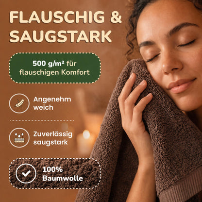 Saunatücher aus 100% Baumwolle im 1er Set – 80 x 200 cm, weich und saugfähig