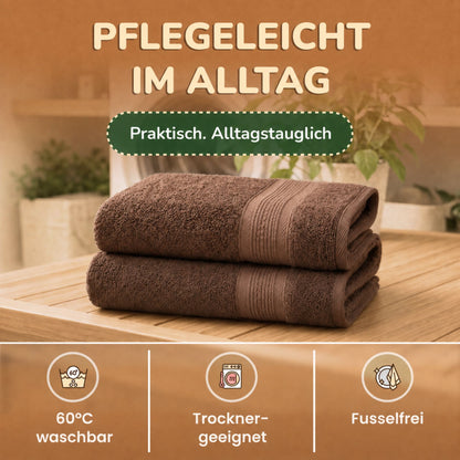 Saunatücher aus 100% Baumwolle im 1er Set – 80 x 200 cm, weich und saugfähig