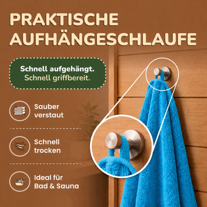 Saunatücher aus 100% Baumwolle im 1er Set – 80 x 200 cm, weich und saugfähig