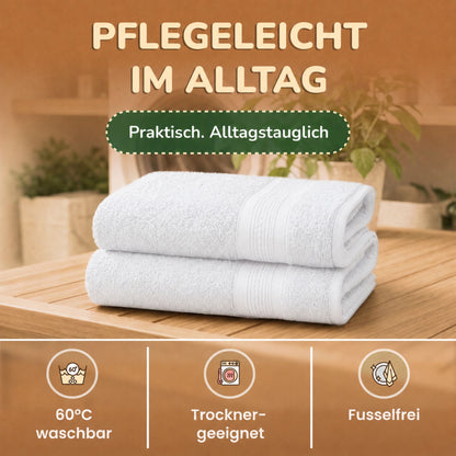 Saunatücher aus 100% Baumwolle im 1er Set – 80 x 200 cm, weich und saugfähig
