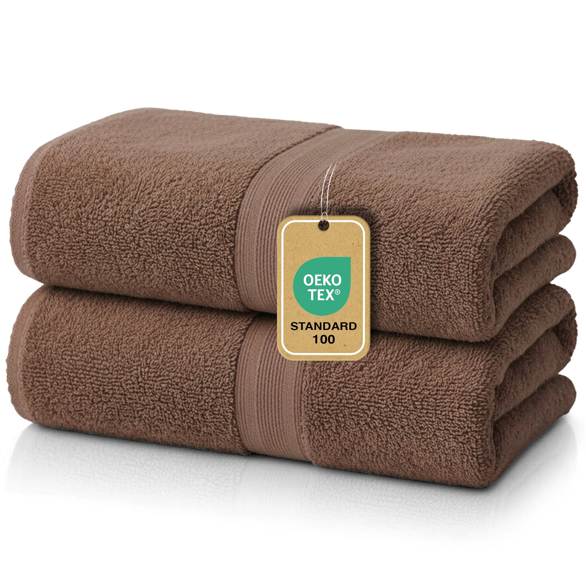 Duschtücher im 2er Set – 100% Baumwolle, 70 x 140 cm, weich und saugfähig