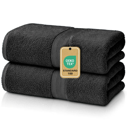 Duschtücher im 2er Set – 100% Baumwolle, 70 x 140 cm, weich und saugfähig