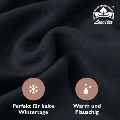 Winterspannbettlaken für 90x200 bis 100x200 cm | 40 cm Steg | 80% Baumwolle 20% Polyester