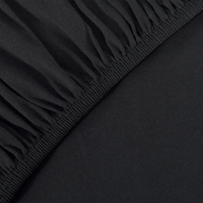 Basic Spannbettlaken 90x200 cm | 25 cm Steg | 100% Jersey-Baumwolle