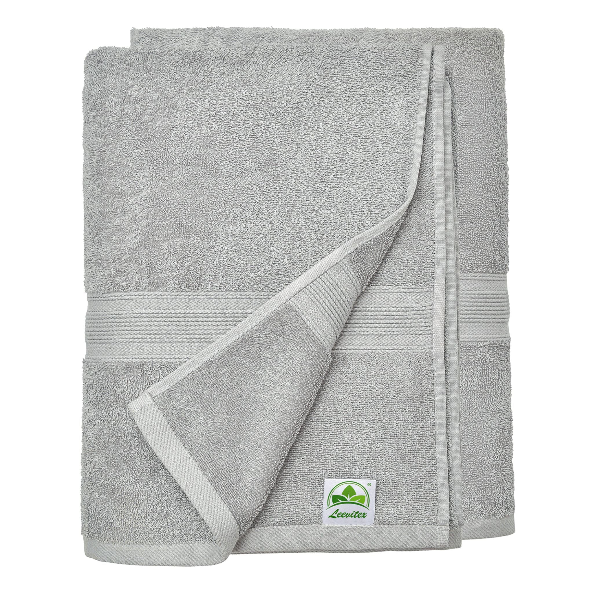 Saunatücher aus 100% Baumwolle im 2er Set – 80 x 200 cm, weich und saugfähig