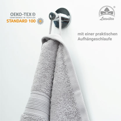 Saunatücher aus 100% Baumwolle im 2er Set – 80 x 200 cm, weich und saugfähig
