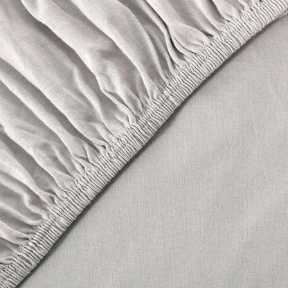 Basic Spannbettlaken 140x200 cm | 25 cm Steg | 100% Jersey-Baumwolle