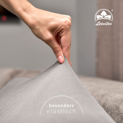 Basic Spannbettlaken 200x220 cm | 25 cm Steg | 100% Jersey-Baumwolle