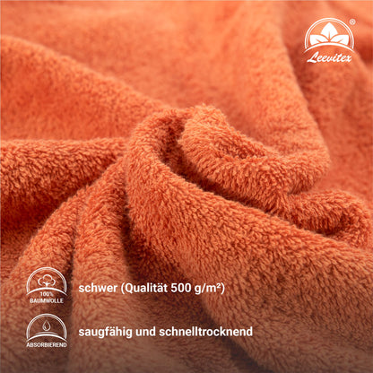 Saunatücher aus 100% Baumwolle im 2er Set – 80 x 200 cm, weich und saugfähig