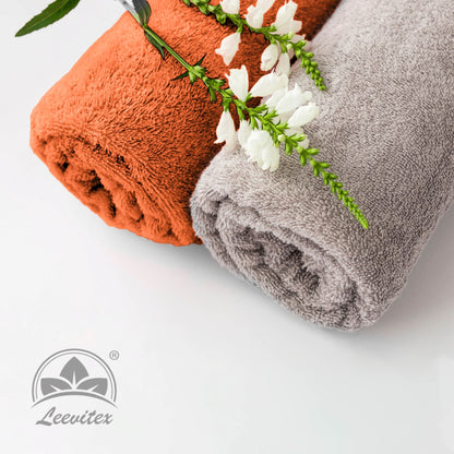Saunatücher aus 100% Baumwolle im 2er Set – 80 x 200 cm, weich und saugfähig