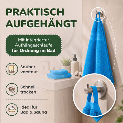 Duschtücher im 2er Set – 100% Baumwolle, 70 x 140 cm, weich und saugfähig