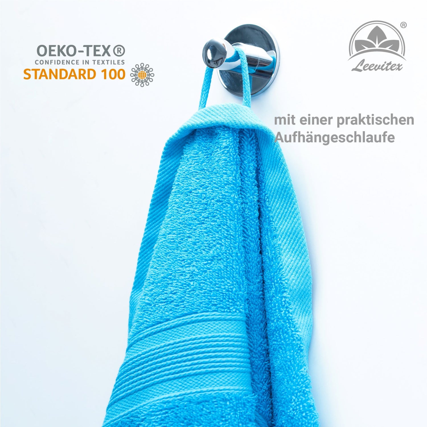 Saunatücher aus 100% Baumwolle im 2er Set – 80 x 200 cm, weich und saugfähig