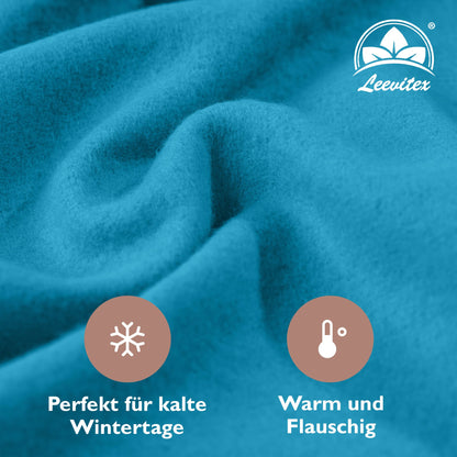 Winterspannbettlaken für 90x200 bis 100x200 cm | 40 cm Steg | 80% Baumwolle 20% Polyester