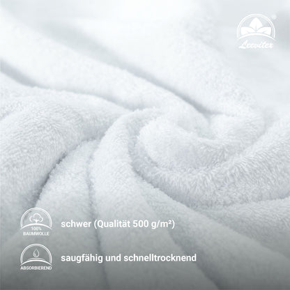 Saunatücher aus 100% Baumwolle im 2er Set – 80 x 200 cm, weich und saugfähig