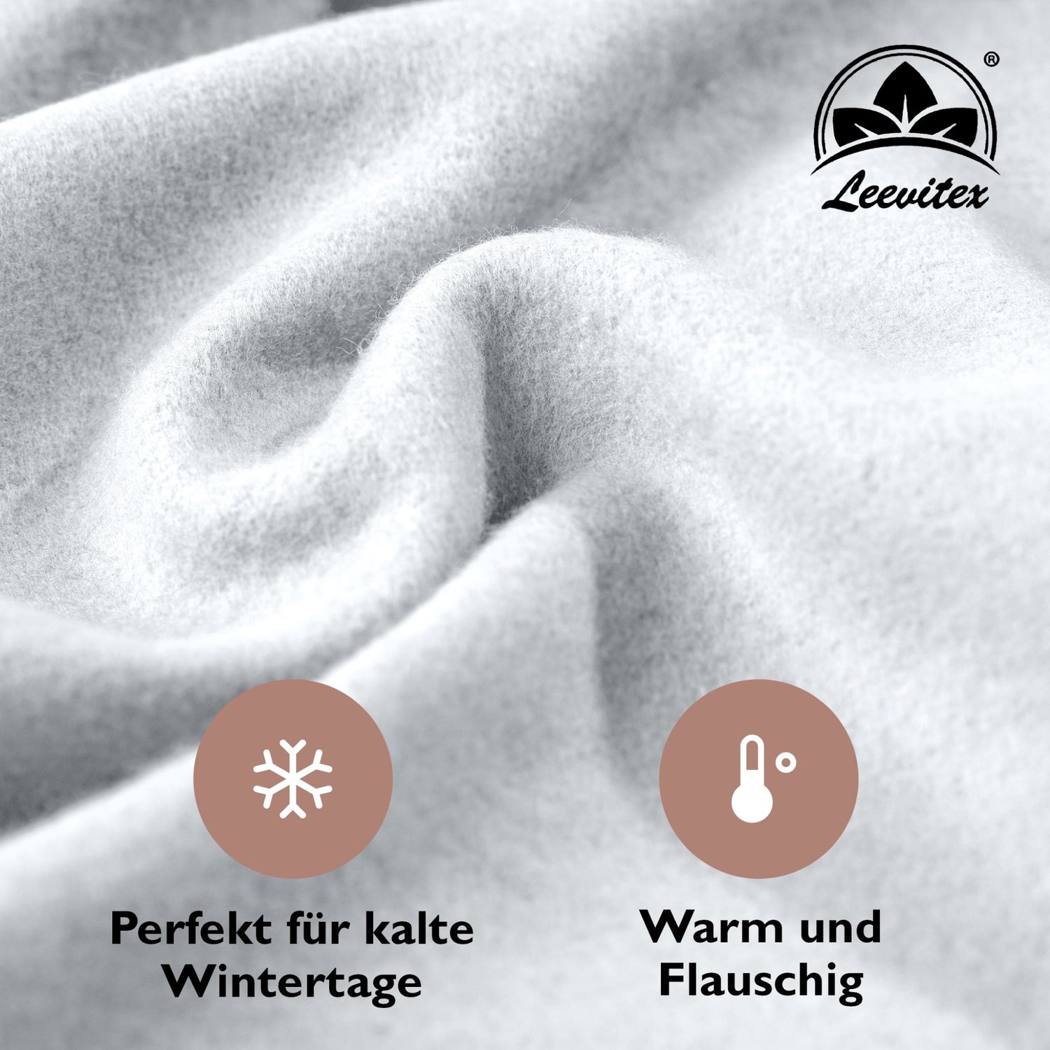 Winterspannbettlaken für 90x200 bis 100x200 cm | 40 cm Steg | 80% Baumwolle 20% Polyester