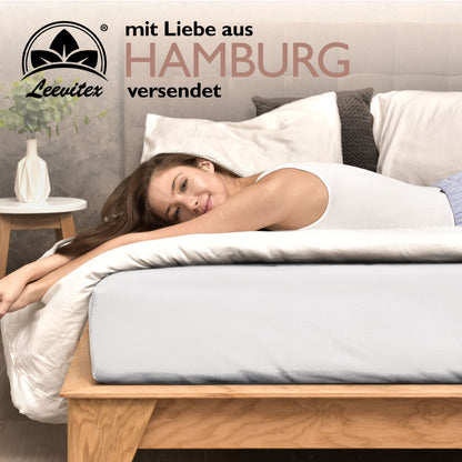 Winterspannbettlaken für 90x200 bis 100x200 cm | 40 cm Steg | 80% Baumwolle 20% Polyester